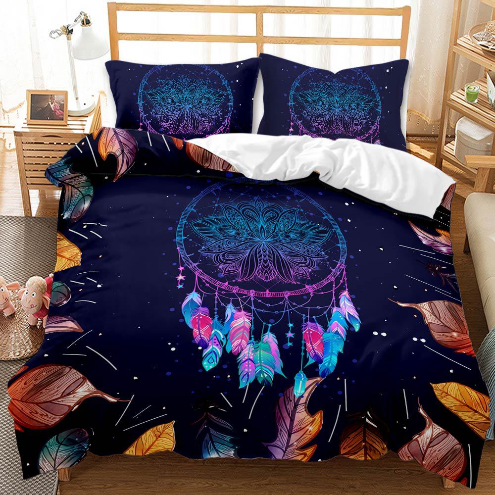 Capa De Edredon Dreamcatcher E Folhas