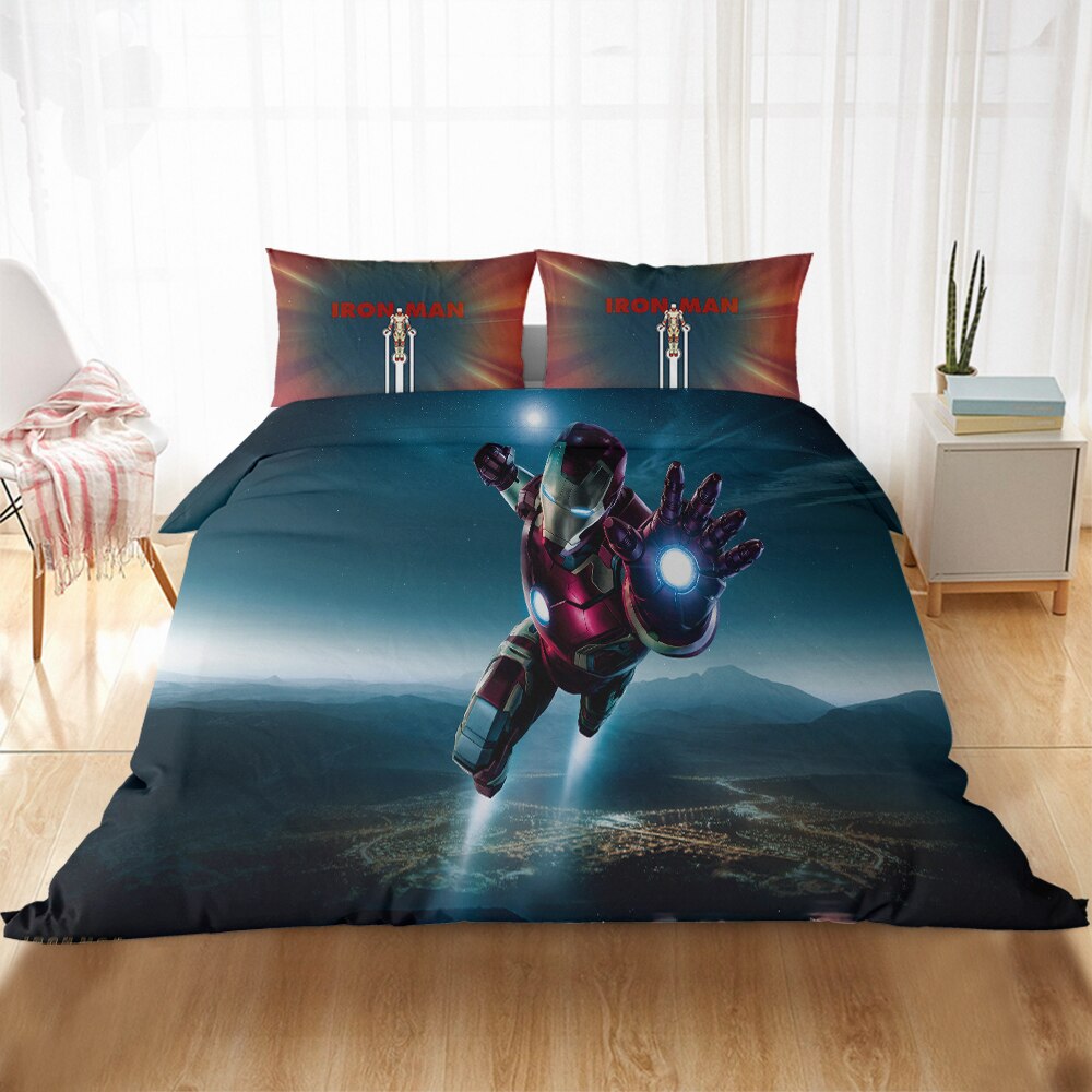 Capa De Edredom Vingadores Homem De Ferro Em Pleno Voo