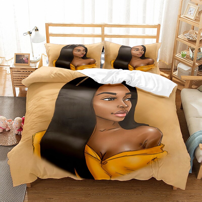 Capa De Edredom De Mulher Bonita