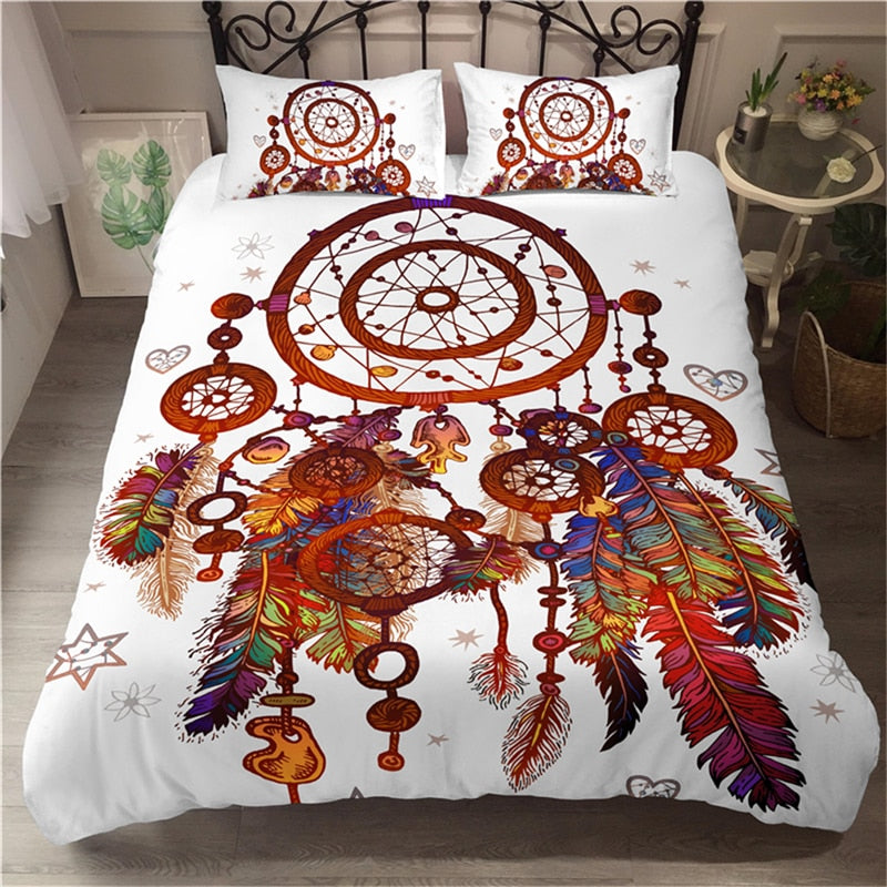 Capa De Edredon Branca Dream Catcher
