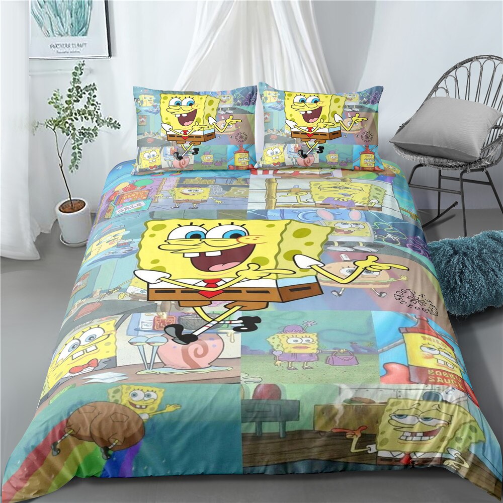 Capa De Edredon De Cenas Do Bob Esponja