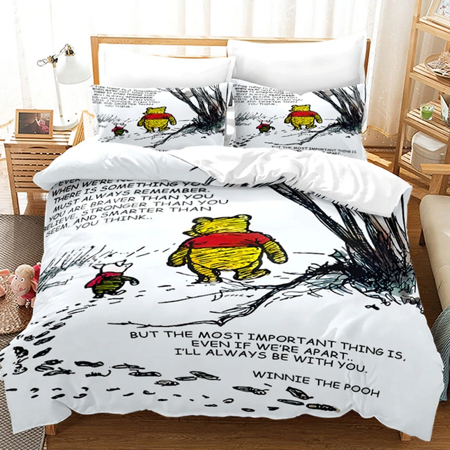 Capa De Edredom Com Citações Do Ursinho Pooh