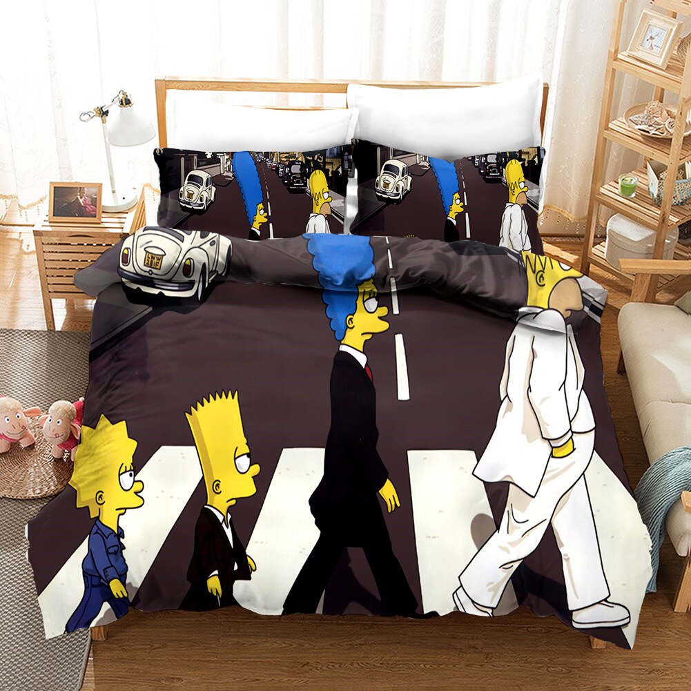 Capa De Edredon Fantasia Da Família Simpson