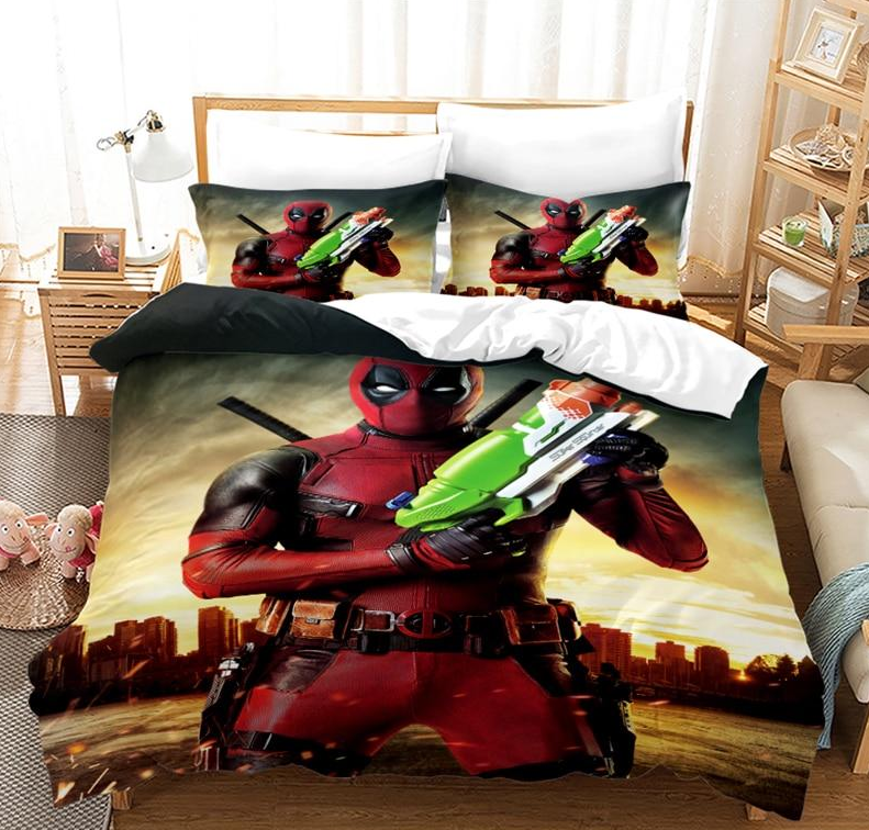 Capa De Edredon De Pistola De Água Deadpool