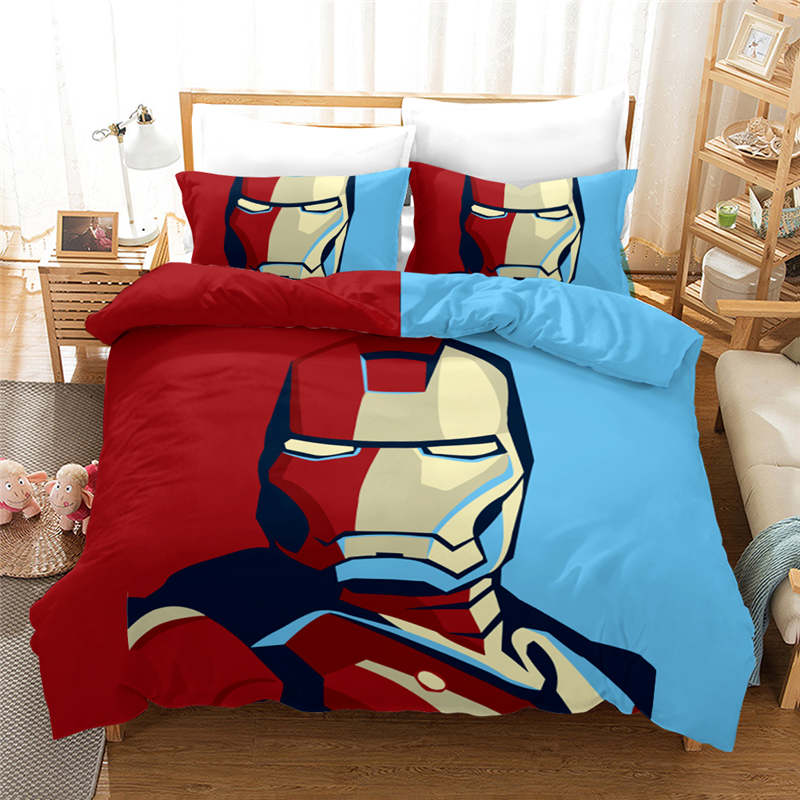 Capa De Edredon Disney Marvel Homem De Ferro Vermelho E Azul