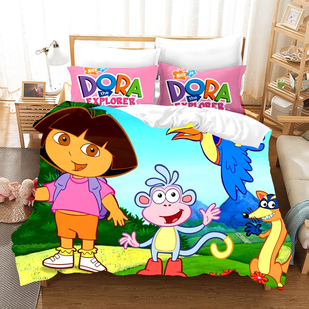 Capa De Edredon Dora The Explorer Babouche E Swiper
