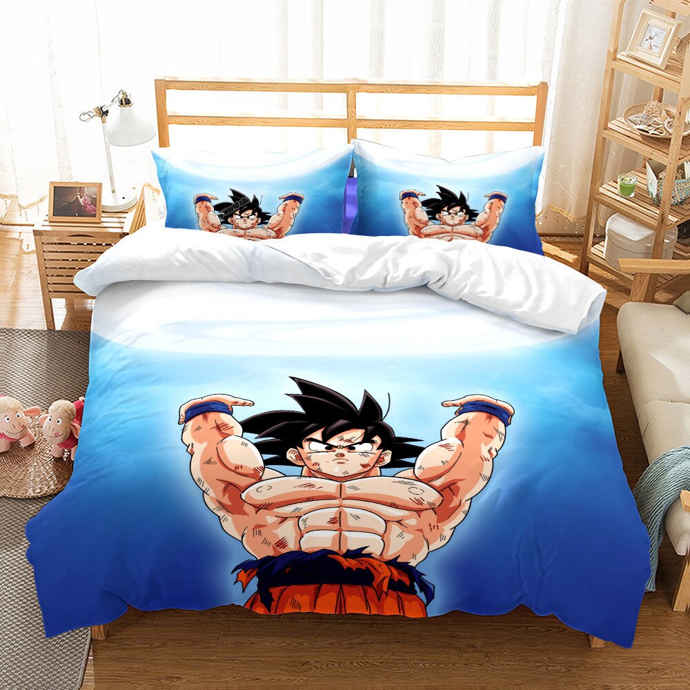 Capa De Edredon Dragon Ball Azul San Goku