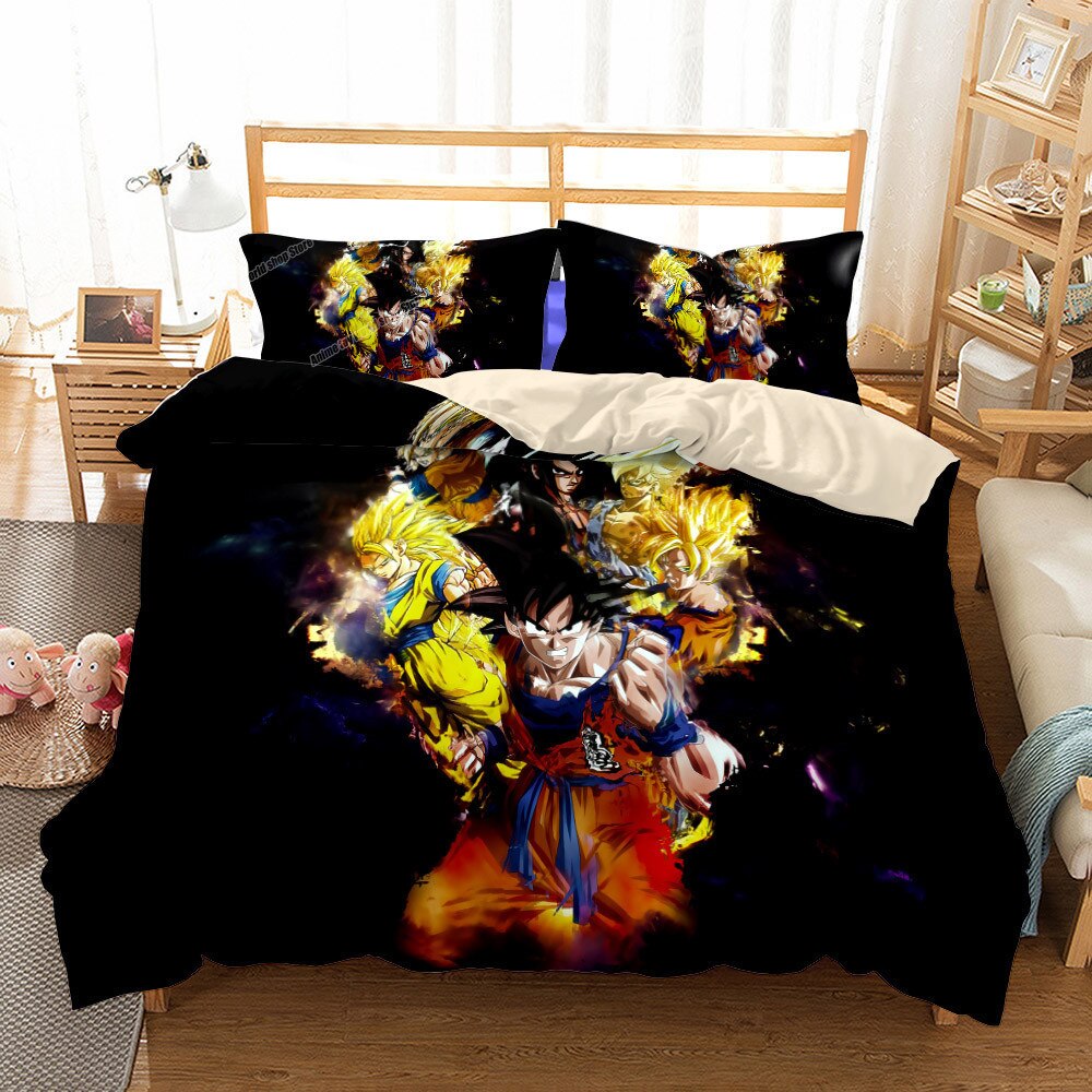 Capa De Edredon Dragon Ball Black