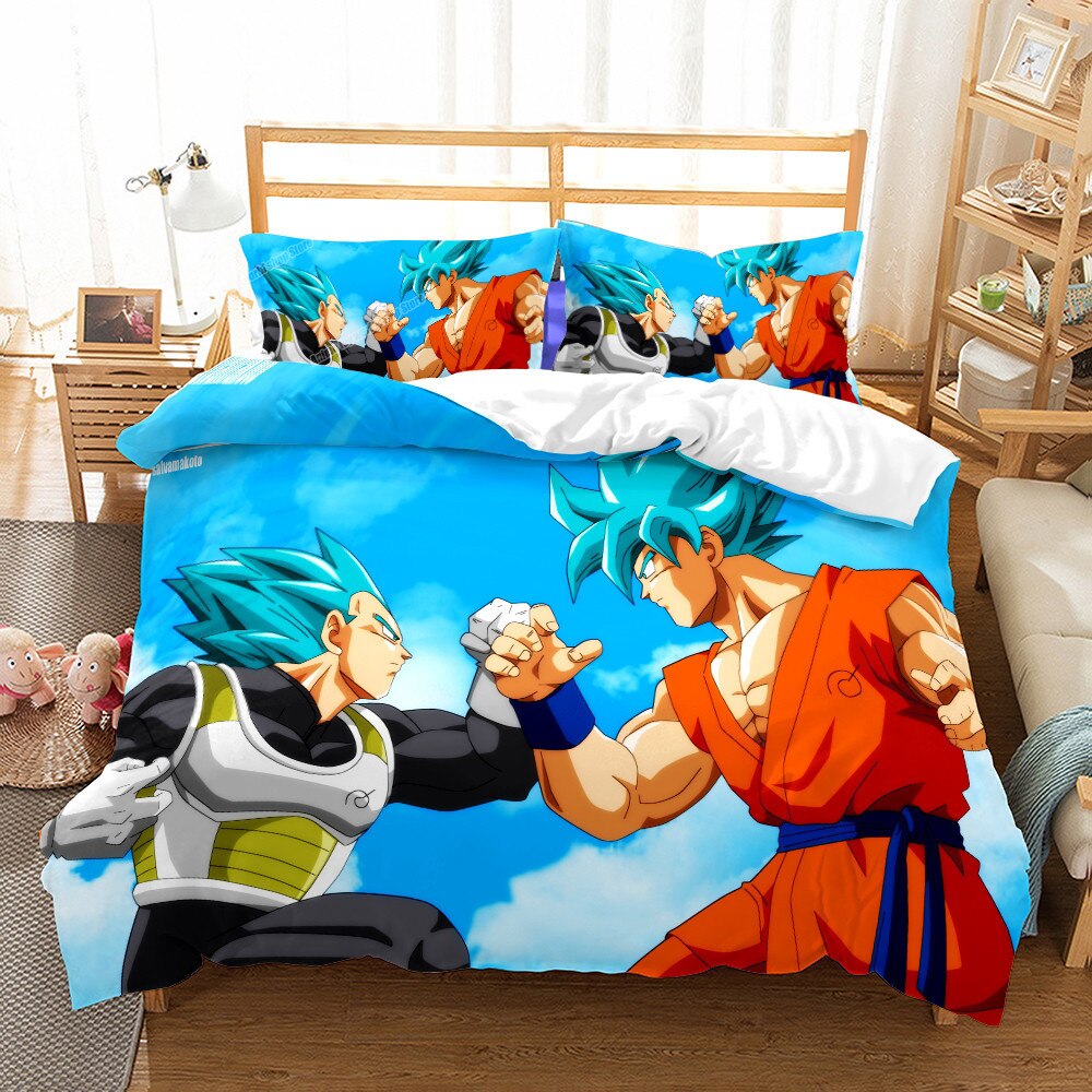 Capa De Edredon Dragon Ball Vegeta Vs San Goku