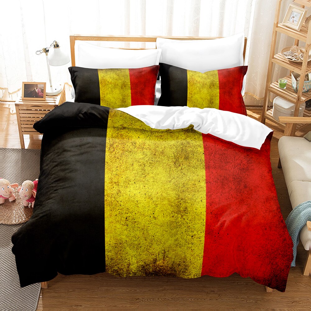 Capa De Edredom Com Bandeira Da Bélgica