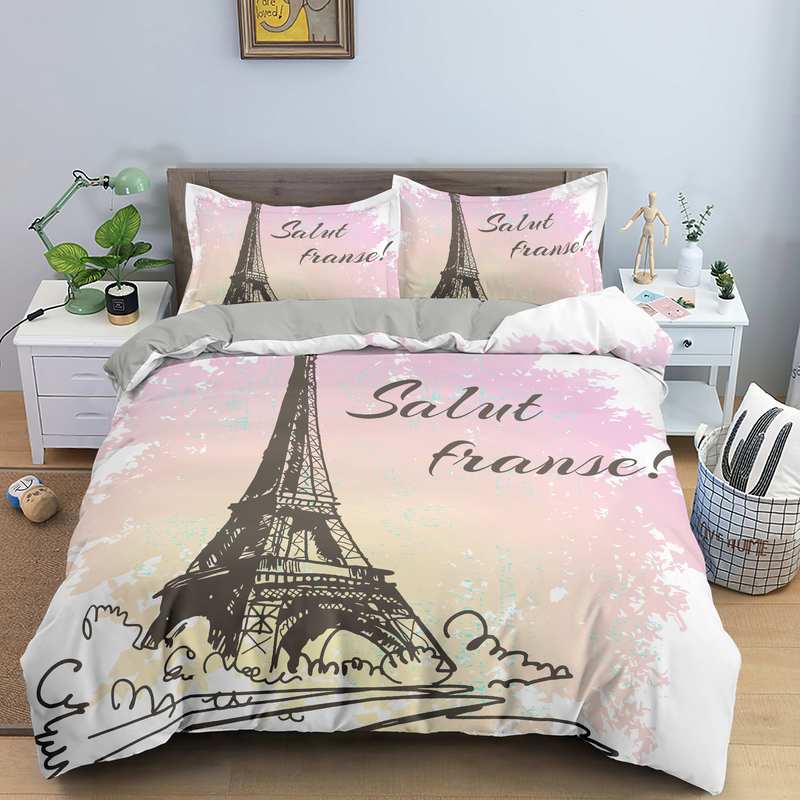 Capa De Edredon Elegante Torre Eiffel