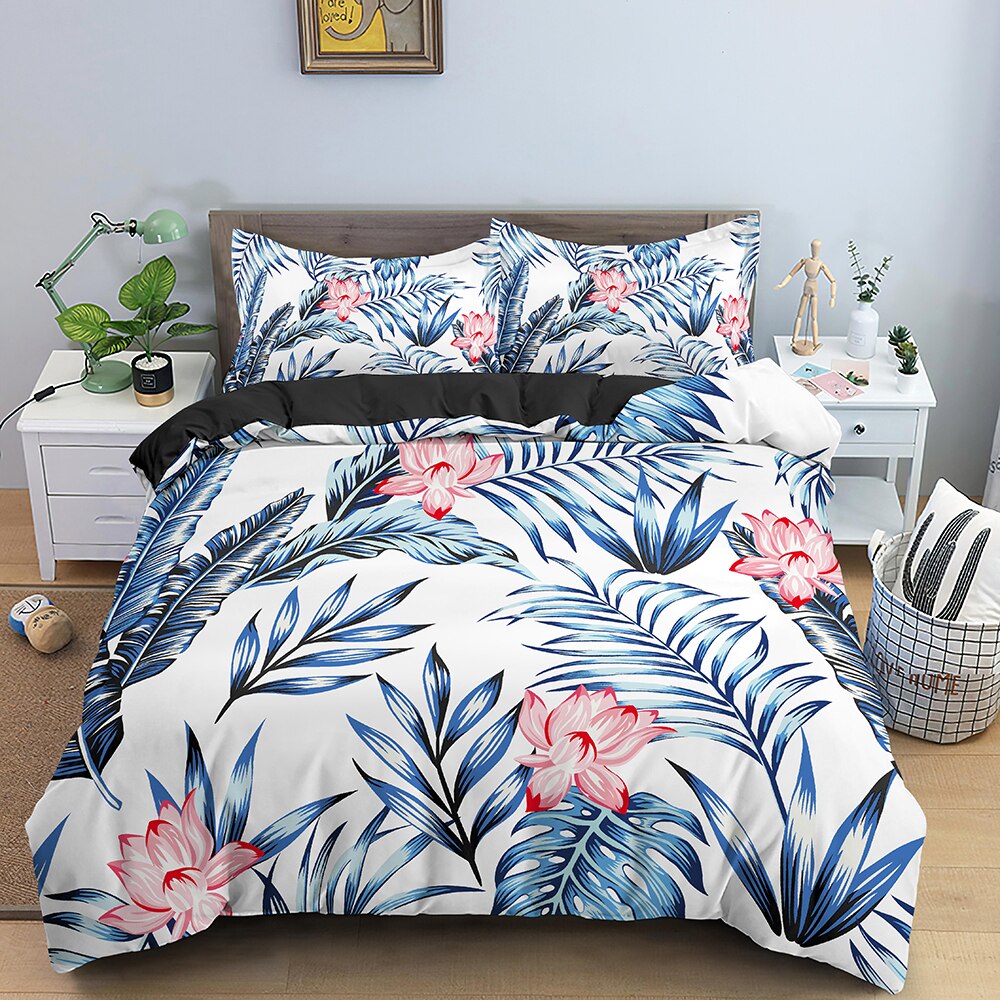 Capa De Edredon Floral Tropical