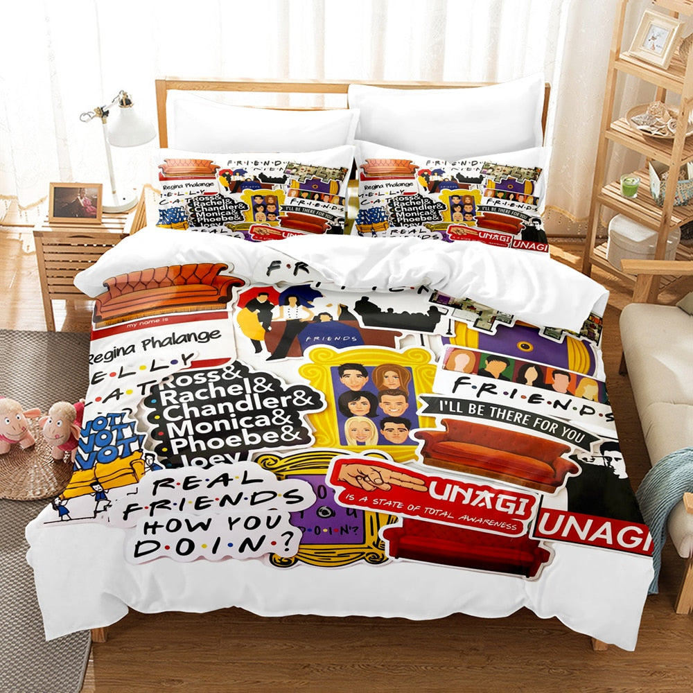Capa De Edredom Desenho Amigos