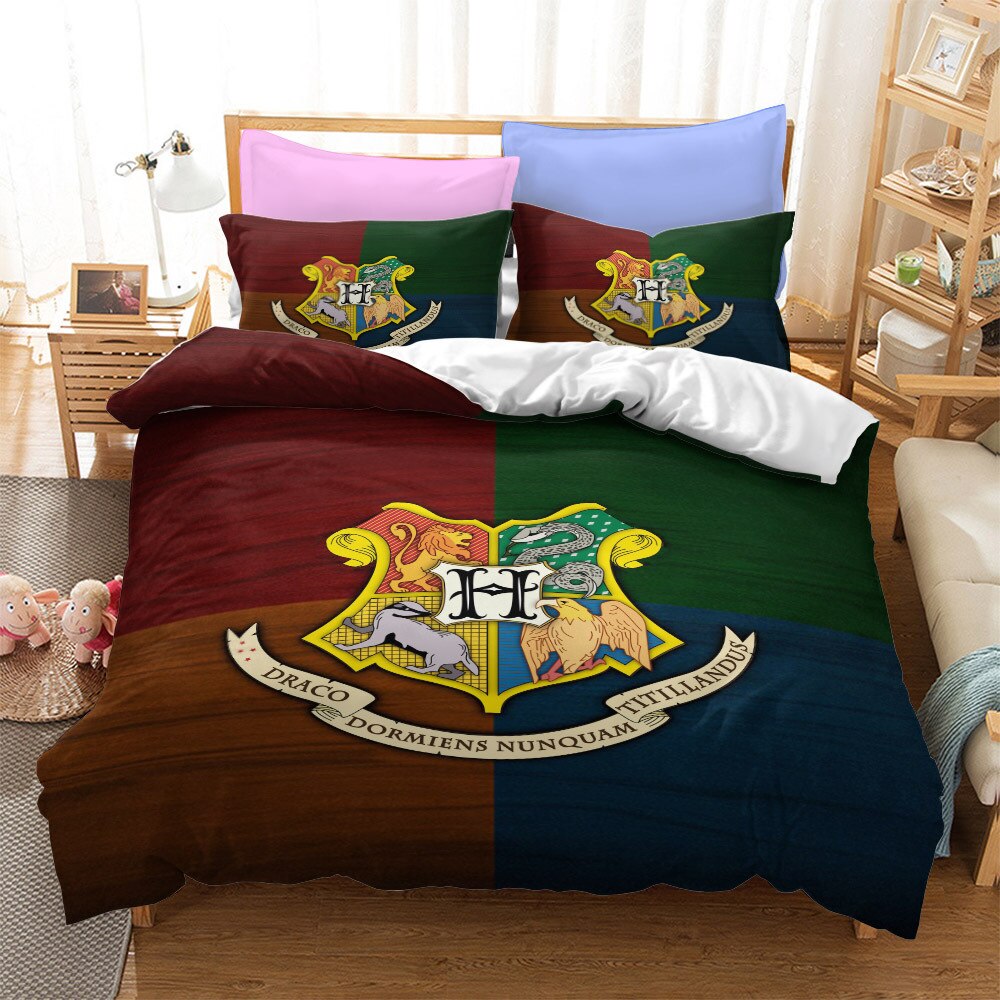 Capa De Edredon Harry Potter E As Quatro Casas