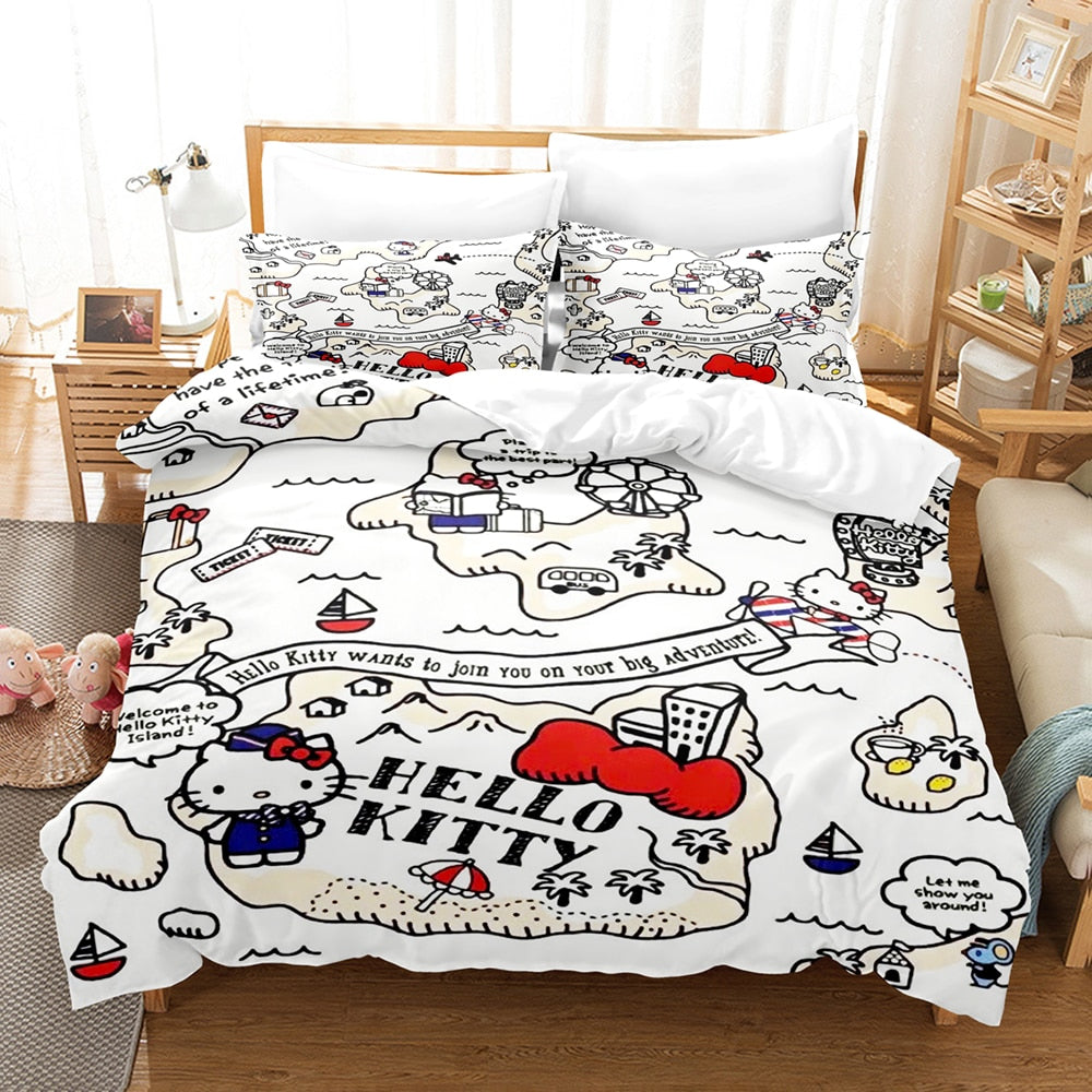 Capa De Edredon De Viagem Hello Kitty