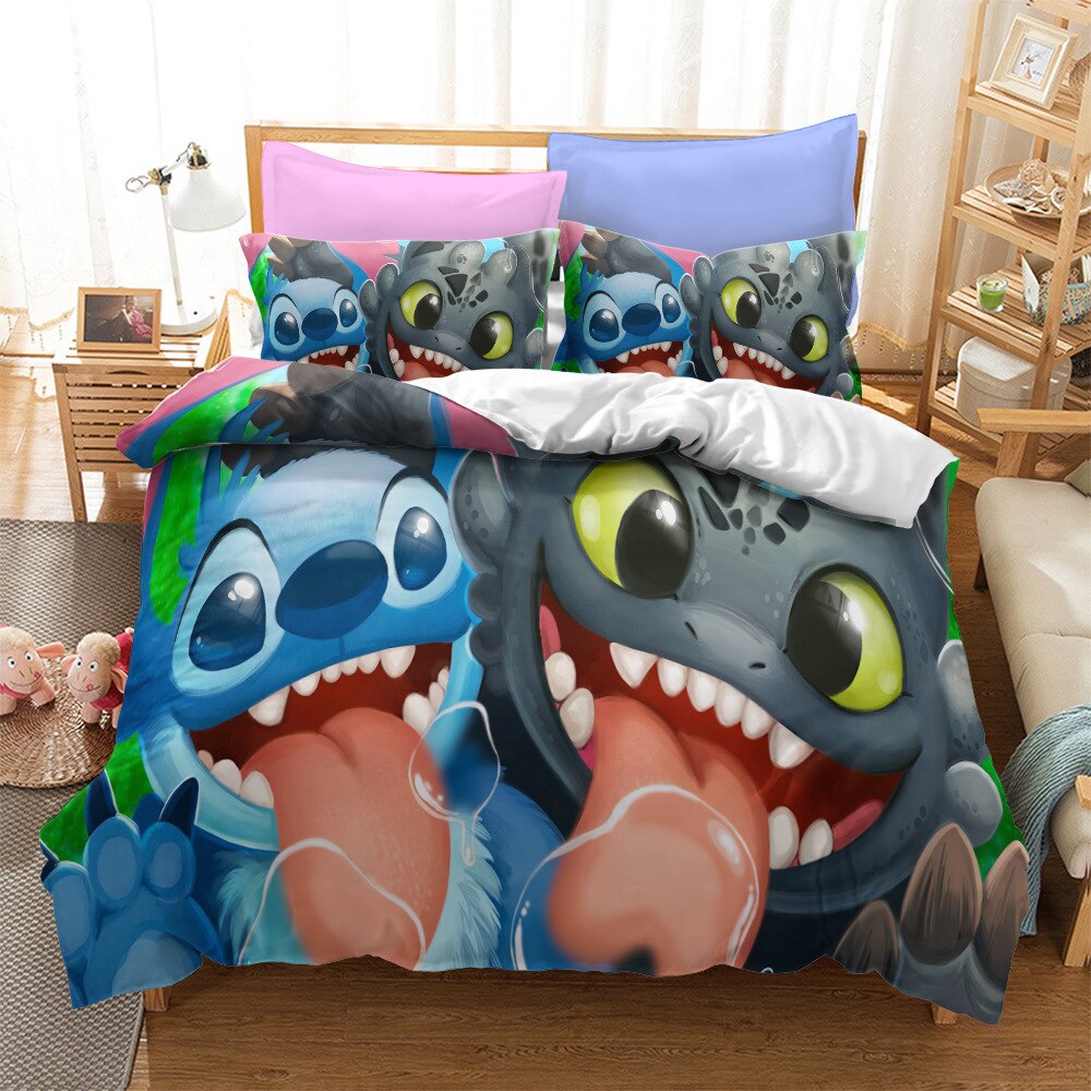Capa De Edredom Stitch E Berk