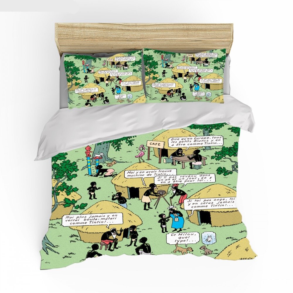 Capa De Edredom Tintim No Congo