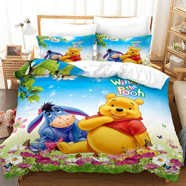 Capa De Edredom Winnie The Pooh E Bisonho