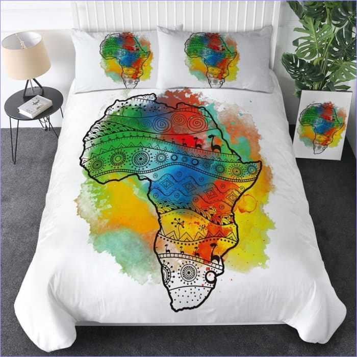 Capa De Edredon África Multicolorida