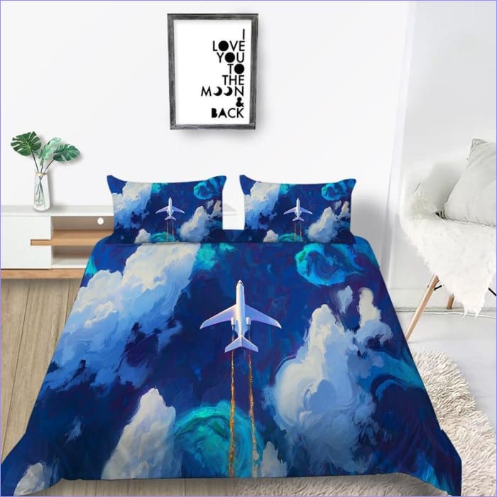 Capa De Edredon De Avião Pintado