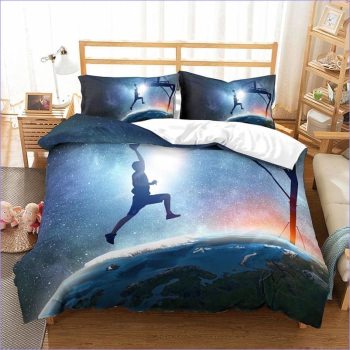 Capa De Edredon Basketball On The Moon