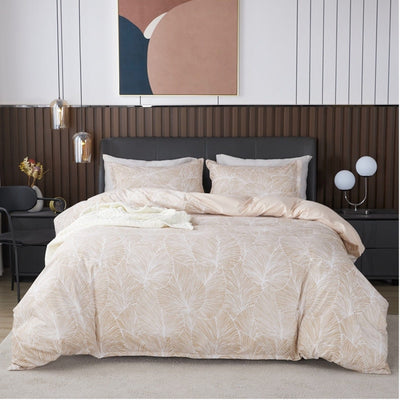 Capa De Edredon Padrão Bege