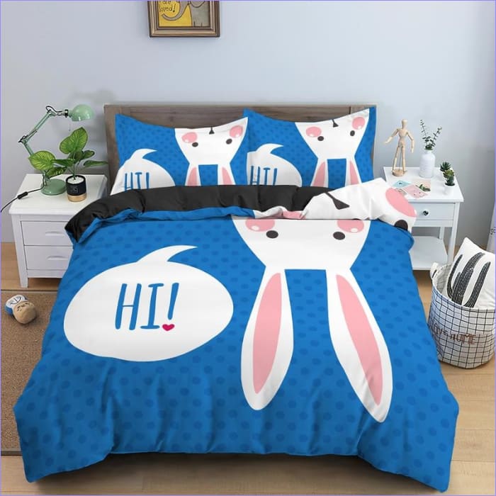 Capa De Edredon Blue Rabbit Olá!