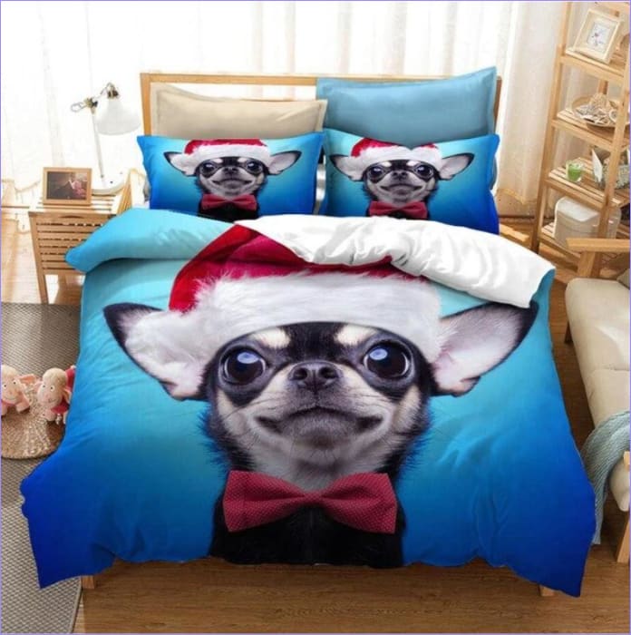 Capa De Edredon De Cachorro De Natal