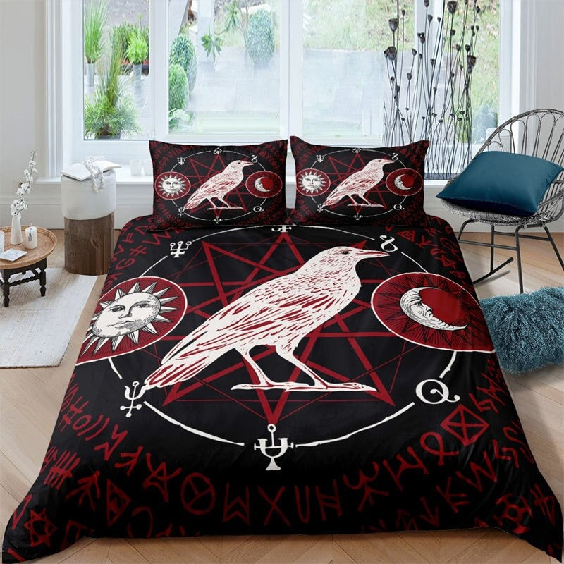 Capa De Edredom Viking Raven