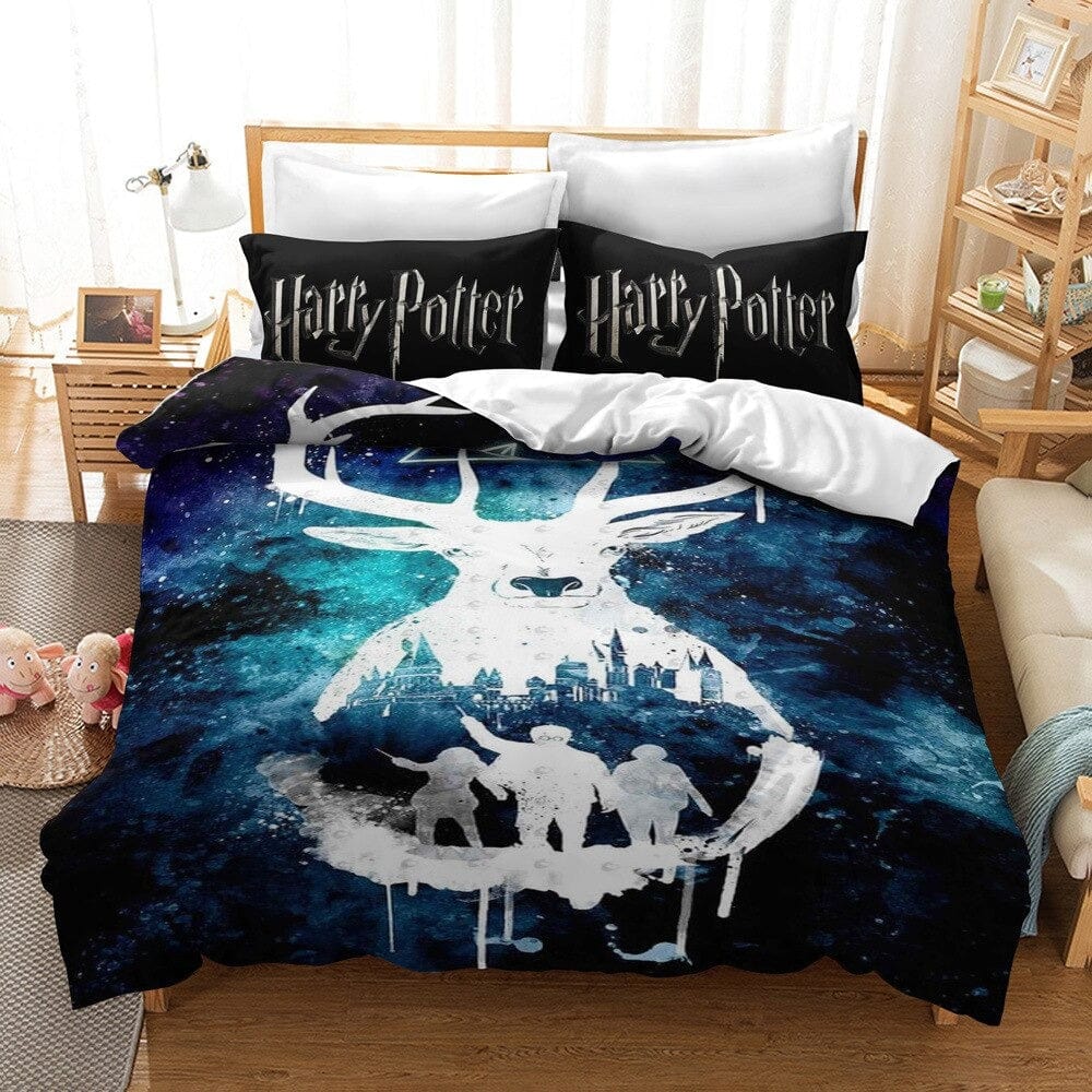 Capa De Edredom De Algodão Harry Potter Patronus