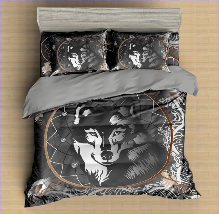 Capa De Edredom Com Emblema De Lobo
