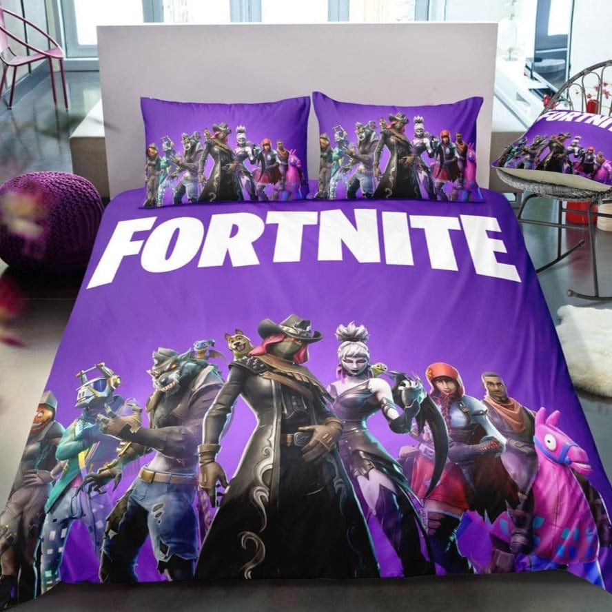Capa De Edredon Individual Fortnite Roxa