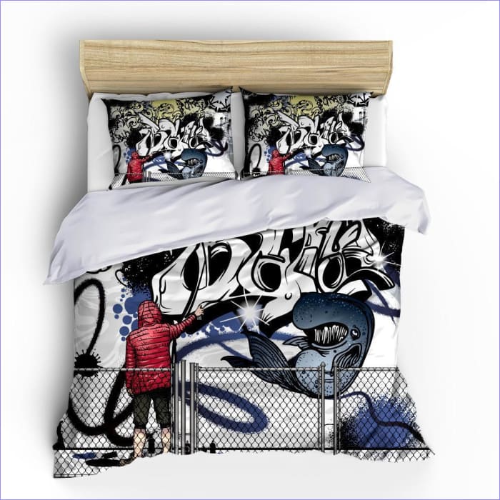 Capa De Edredão Graffiti 1 Pessoa