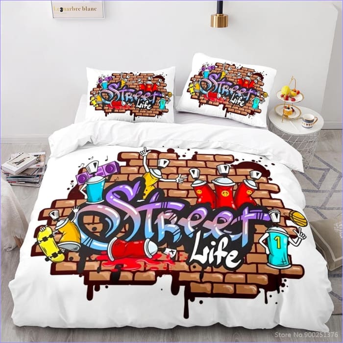 Capa De Edredon Graffiti Street Life