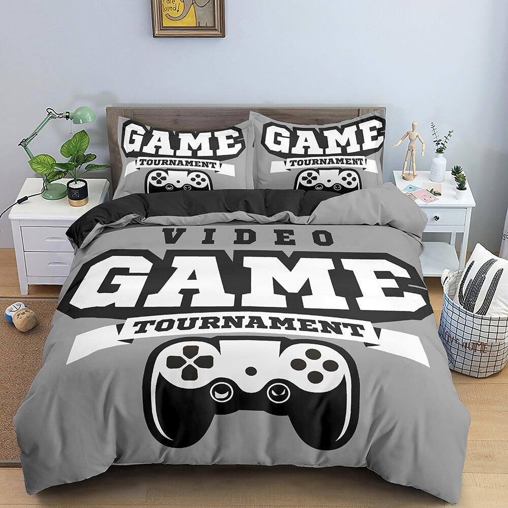 Capa De Edredom Cinza Gamer Tournament