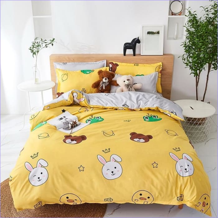 Capa De Edredom Coelho Amarelo