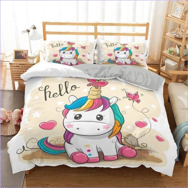 Capa De Edredon Hello Manga Unicorn