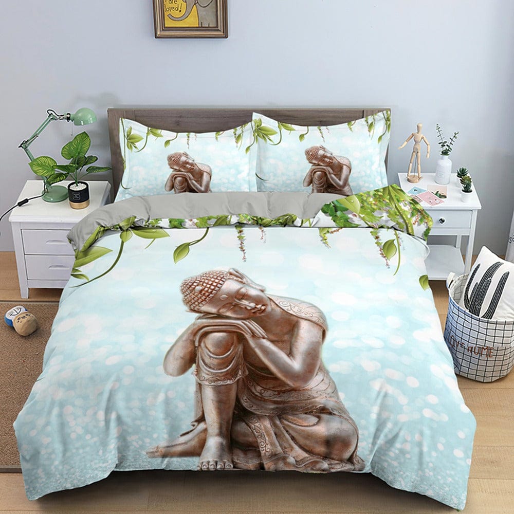 Capa De Edredon Padrão De Buda