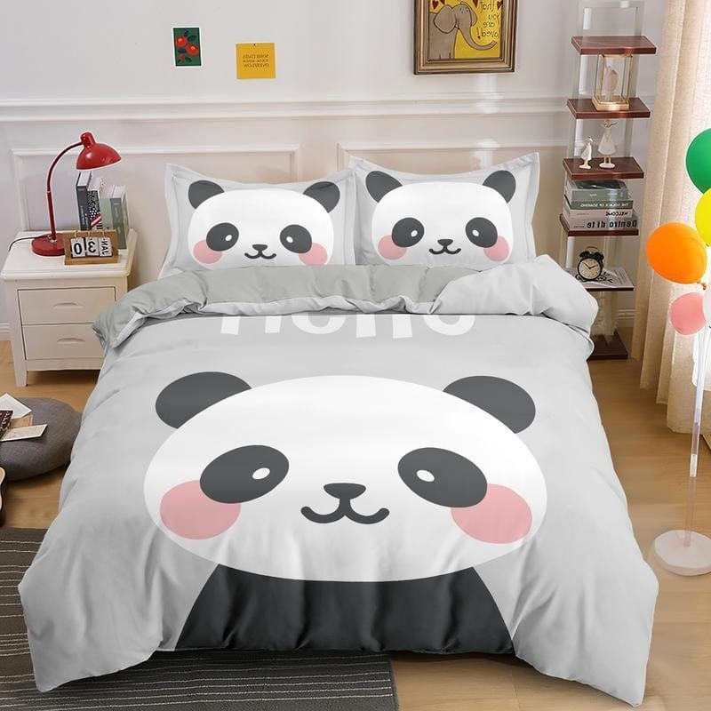 Capa De Edredon Individual Panda