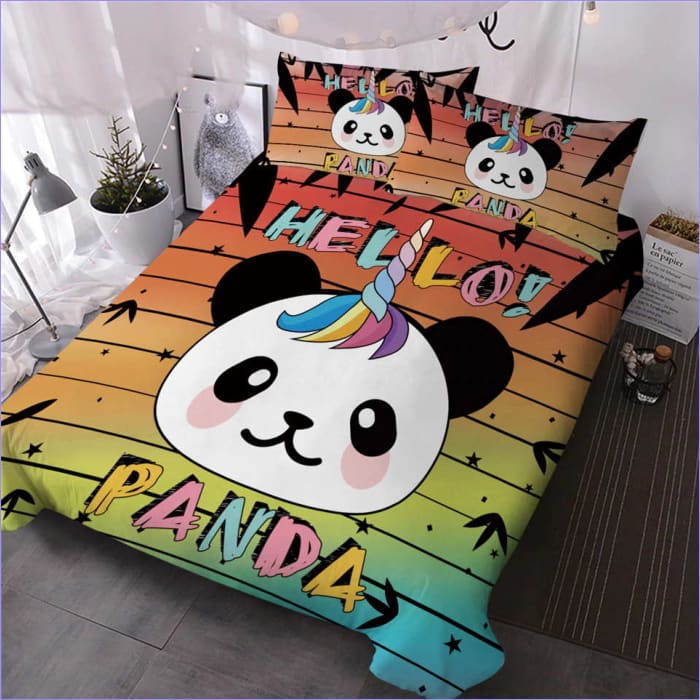 Capa De Edredom Panda Hello