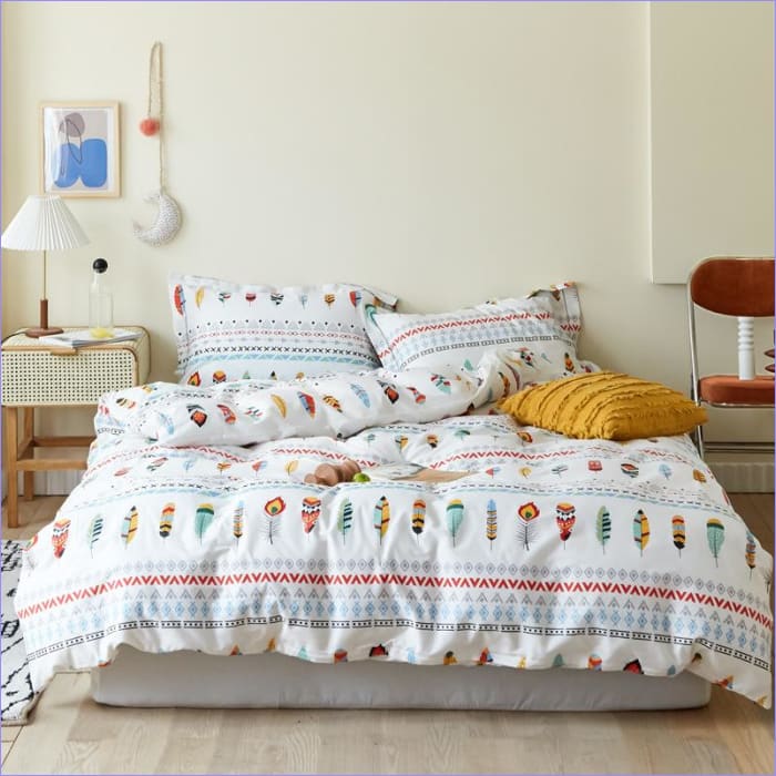 Capa De Edredom De Penas Nativa Americana