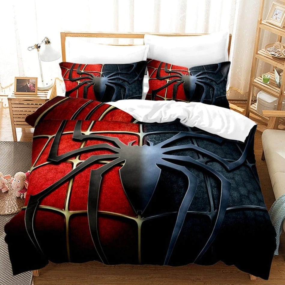 Capa De Edredon Homem-Aranha Vermelho E Preto 3