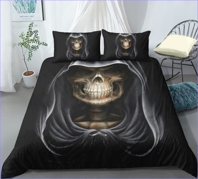 Capa De Edredom De Caveira Disciple Grim Reaper