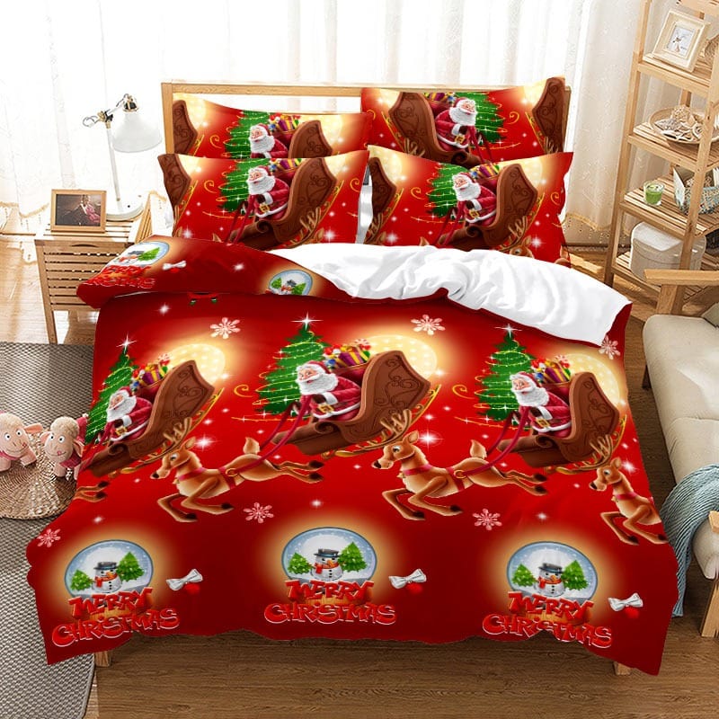 Capa De Edredom Com Tema De Natal