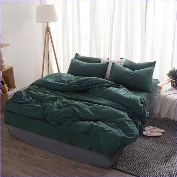 Capa De Edredom Verde Abeto