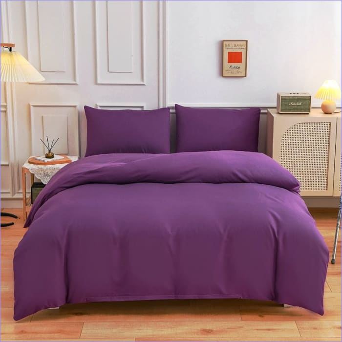 Capa De Edredom Roxo Escuro