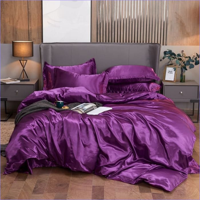 Capa De Edredom Violeta Brilhante