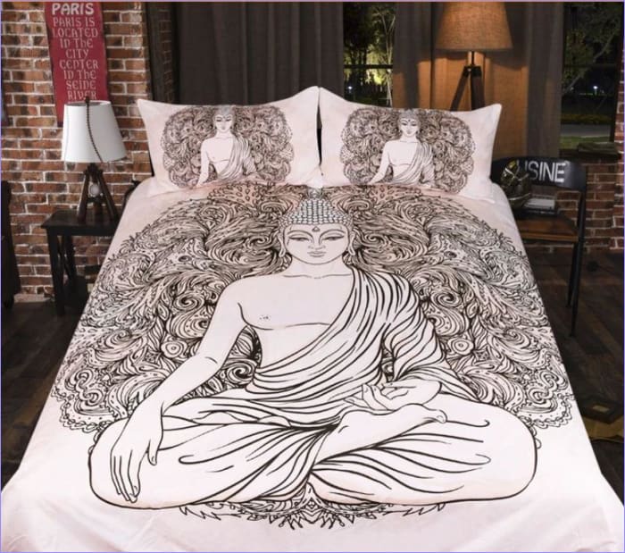 Capa De Edredom Buda Zen