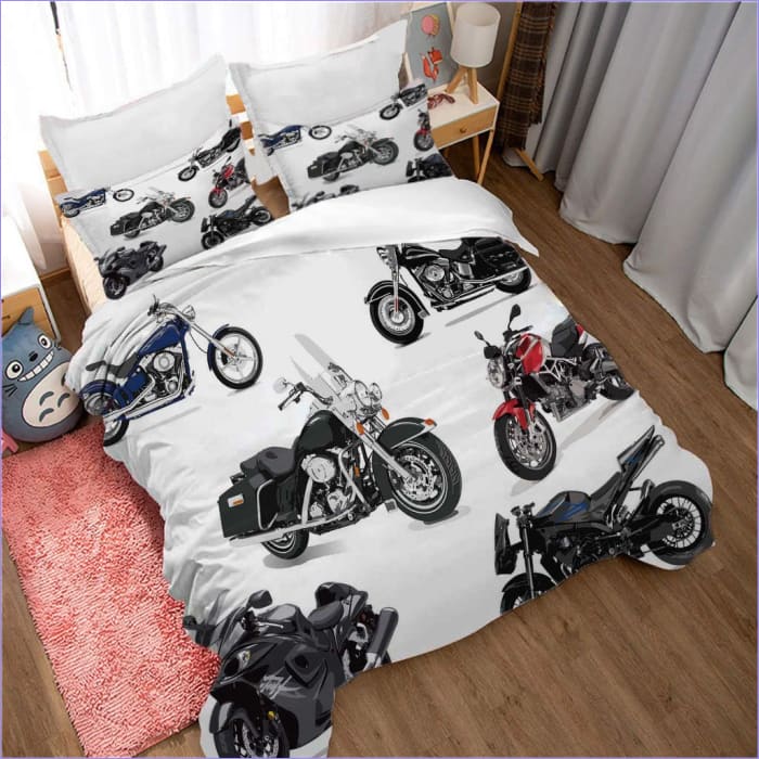 Capa De Edredon Coleção De Motocicleta