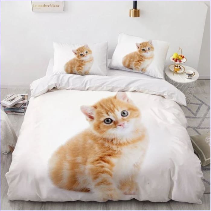 Capa De Edredom Com Estampa De Gatinho